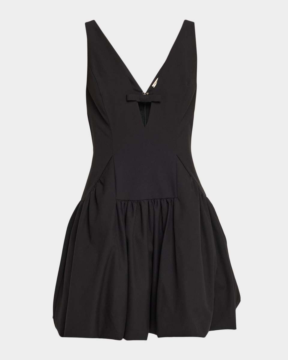 Blaise Fit and Flare Bow Mini Dress